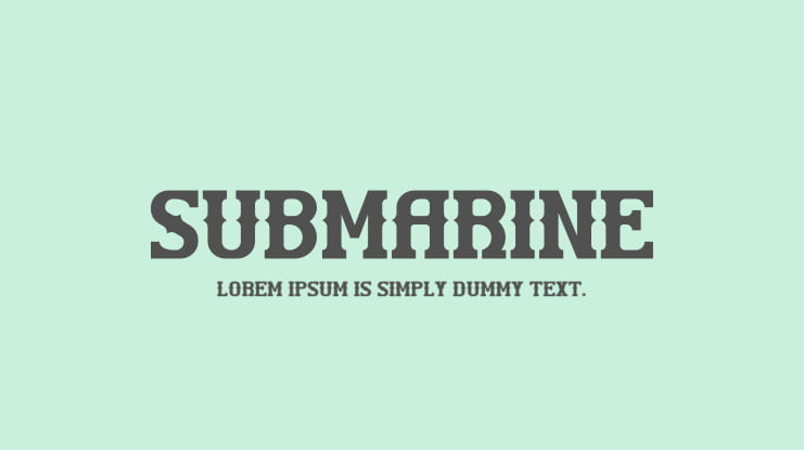 SUBMARINE Font