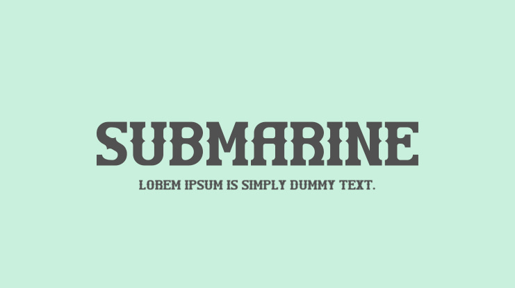 SUBMARINE Font
