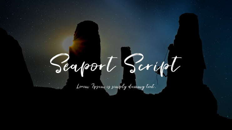 Seaport Script Font