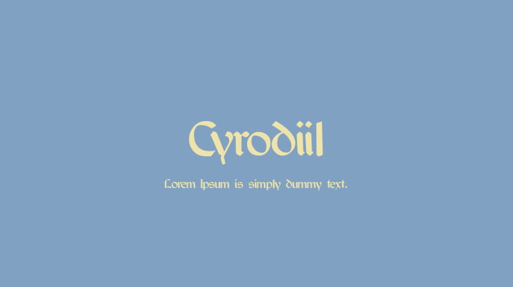Cyrodiil Font Family