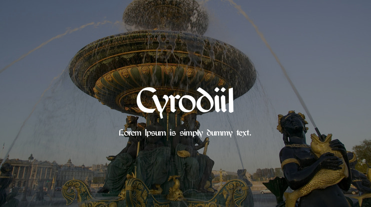 Cyrodiil Font Family