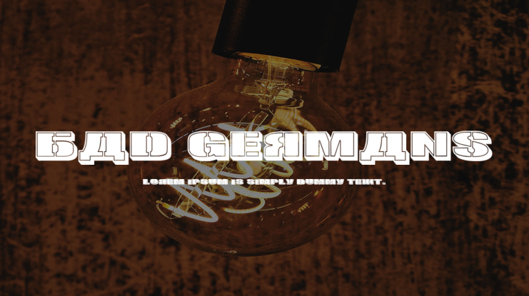 Bad Germans Font Family