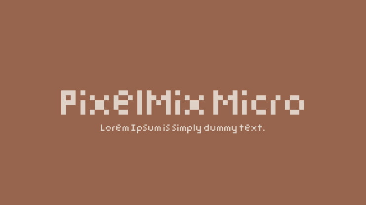 PixelMix Micro Font