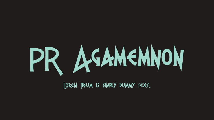 PR Agamemnon Font