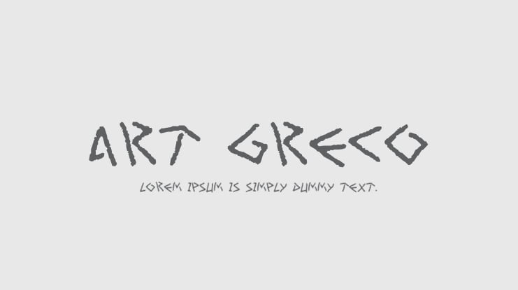 Art Greco Font