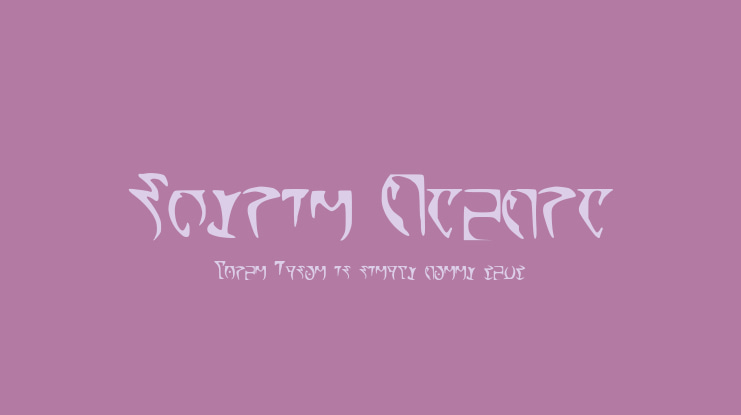 Skyrim_Daedra Font
