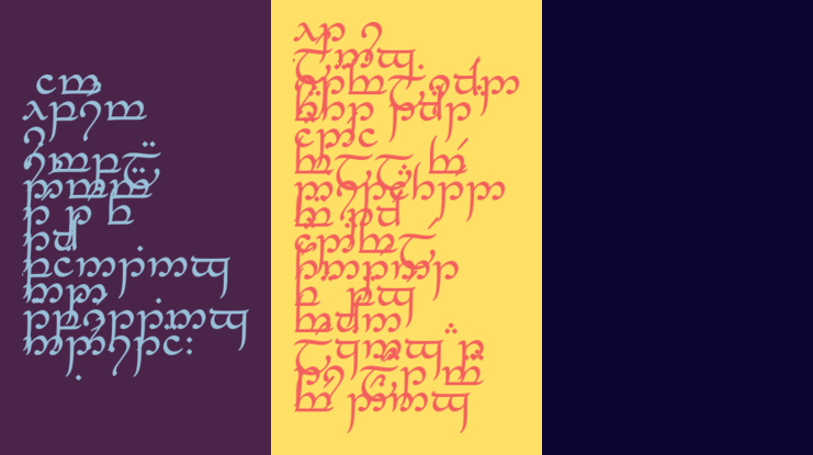 Tengwar_Eldanaro Font Family