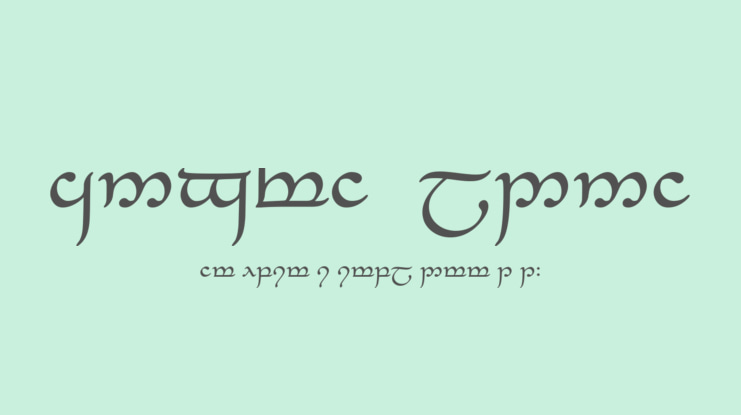 Tengwar_Eldanaro Font Family
