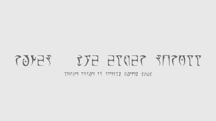 Runes - The elder scroll Font