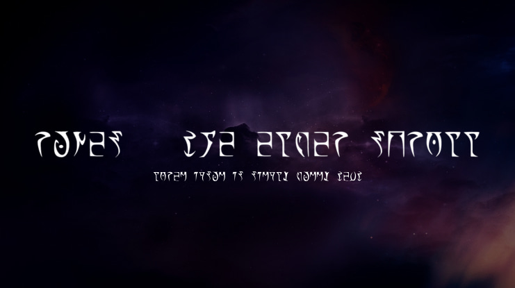 Runes - The elder scroll Font