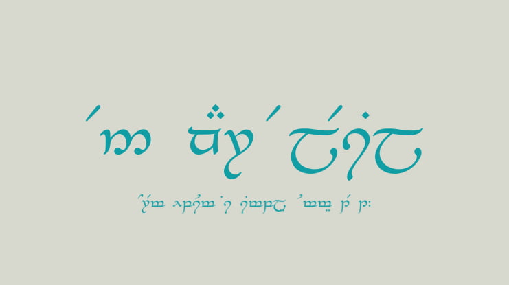 Tengwar-Elesil Font Family