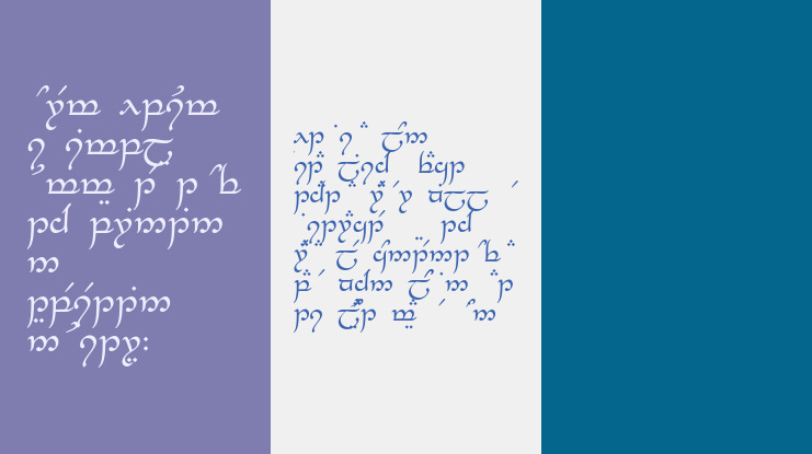 Tengwar-Elesil Font Family