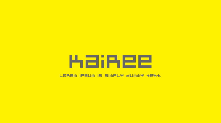 Kairee Font
