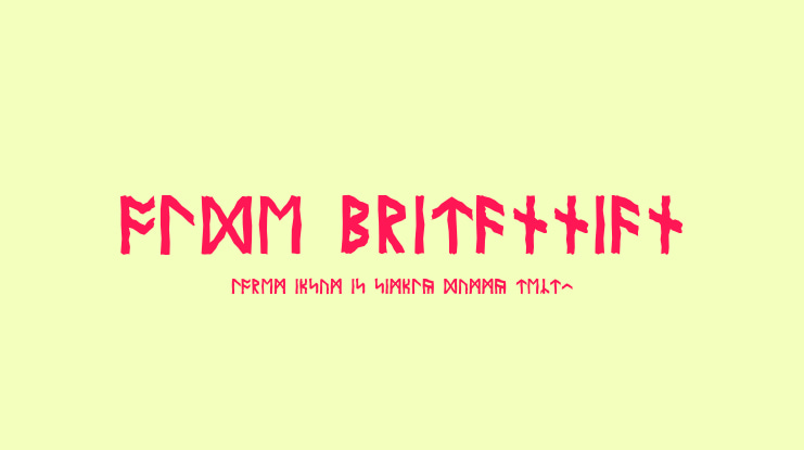 Olde Britannian Font
