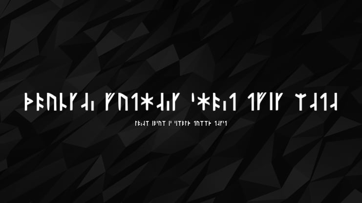 Younger Futhark Short Twig Made Font