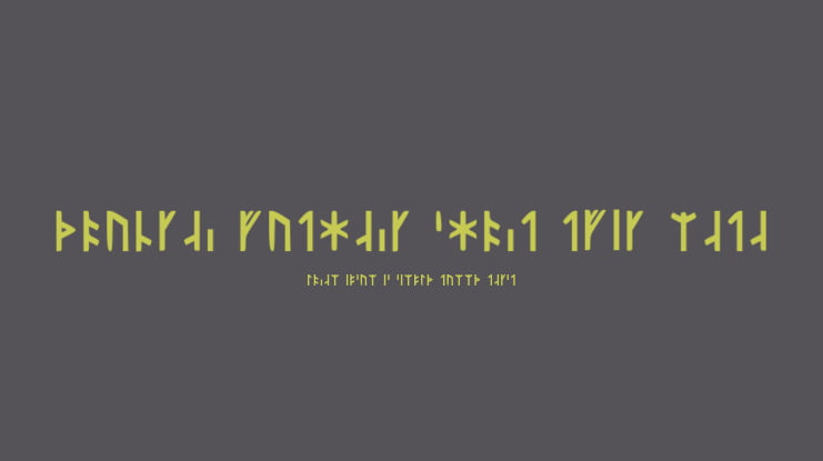 Younger Futhark Short Twig Made Font