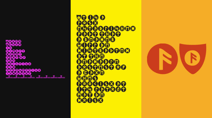 Viking Runes Shields Font