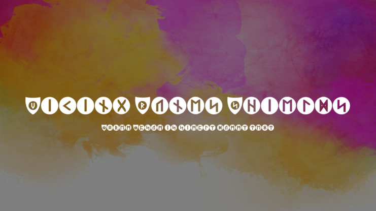 Viking Runes Shields Font