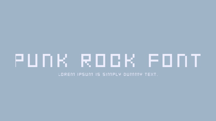 Punk Rock Font