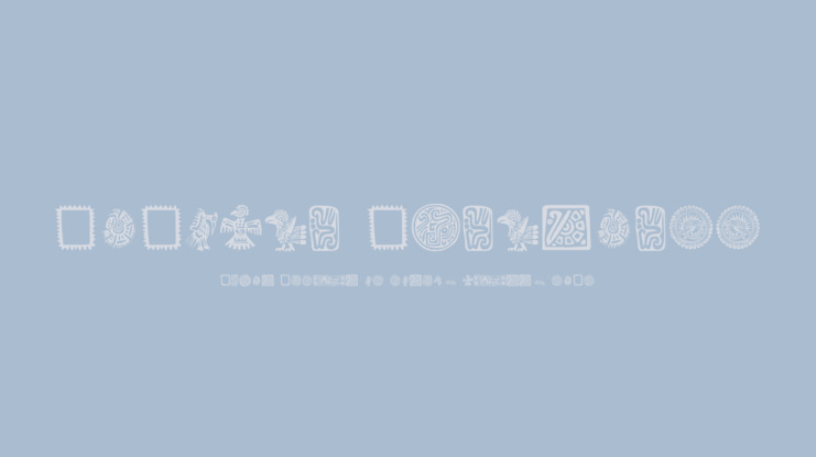 Mexican Ornaments Font