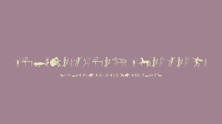 Prehistoric Paintings Font