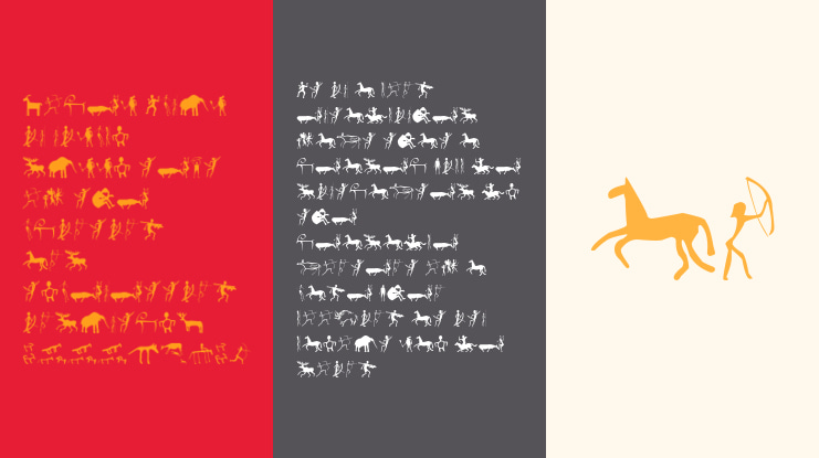 Prehistoric Paintings Font