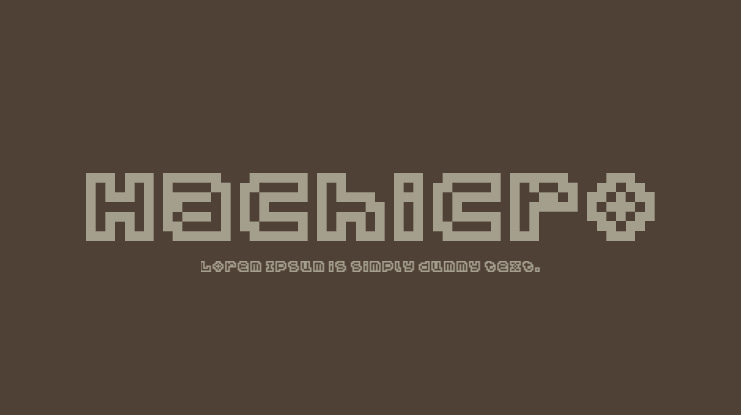 Hachicro Font
