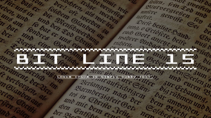 Bit Line 15 Font Family