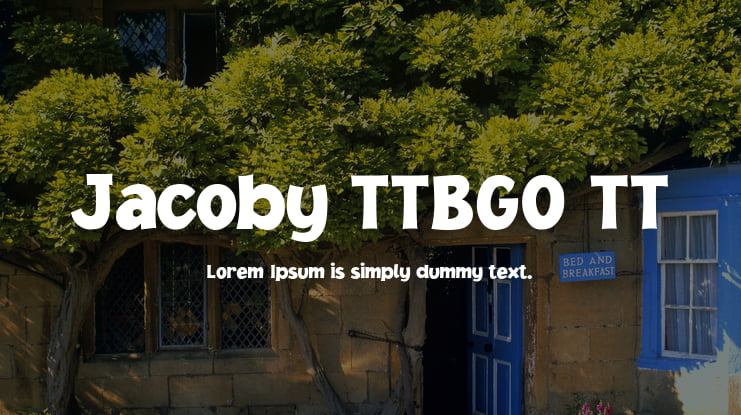 Jacoby TTBGO TT Font