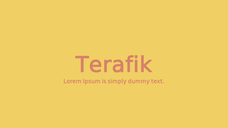 Terafik Font Family