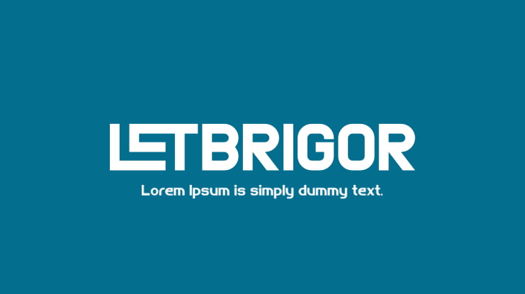 LETBRIGOR Font