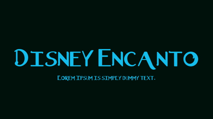 Disney Encanto Font