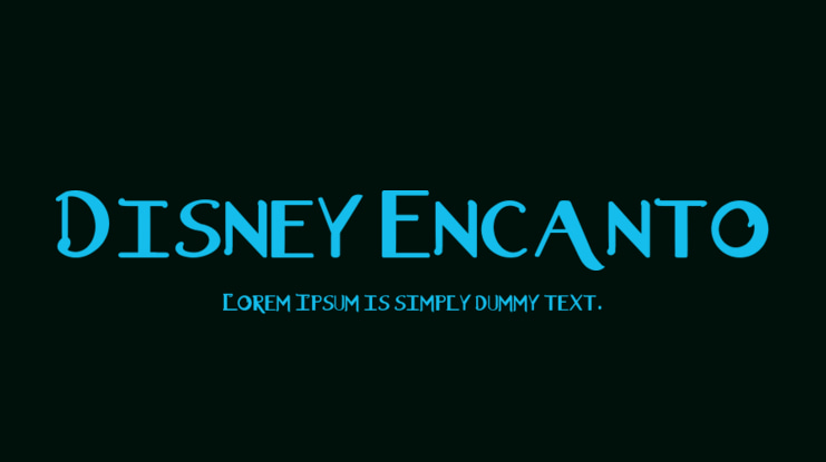 Disney Encanto Font