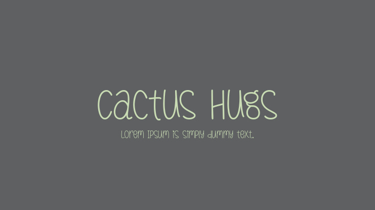 Cactus Hugs Font