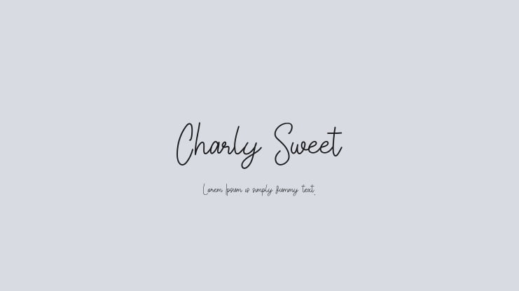Charly Sweet Font