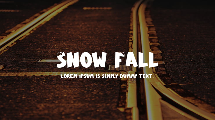 Snow Fall Font