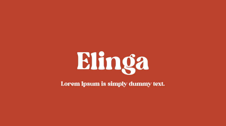Elinga Font Family
