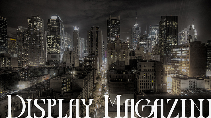 Display Magazine Font