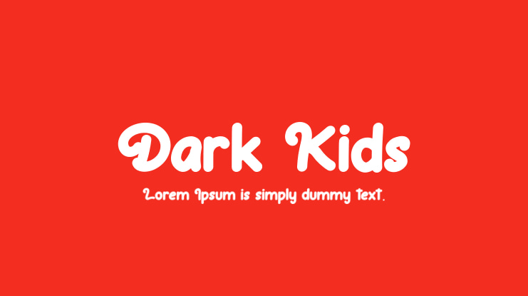 Dark Kids Font