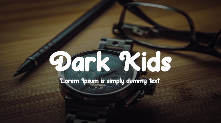 Dark Kids Font