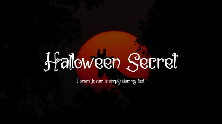 Halloween Secret Font
