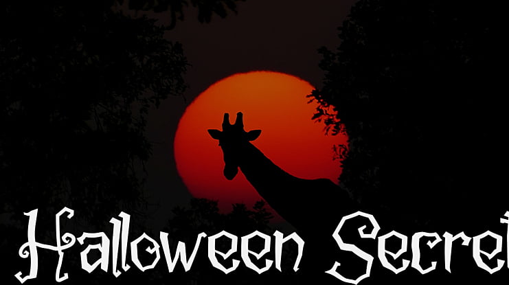 Halloween Secret Font