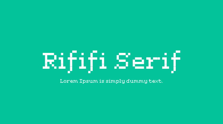 Rififi Serif Font