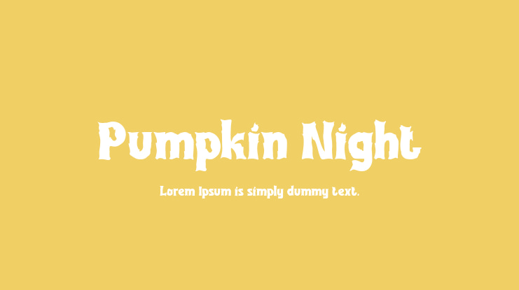 Pumpkin Night Font