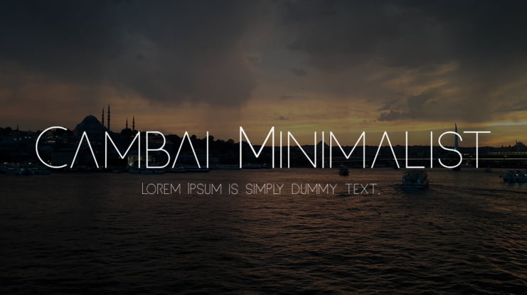 Cambai Minimalist Font
