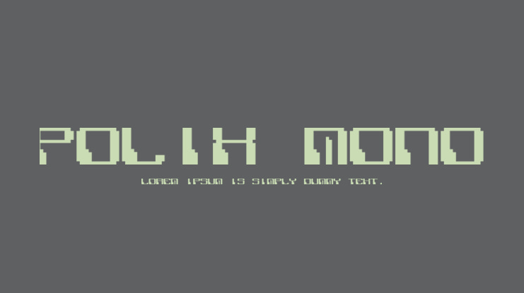 Polix Mono Font