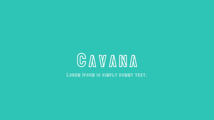 Cavana Font