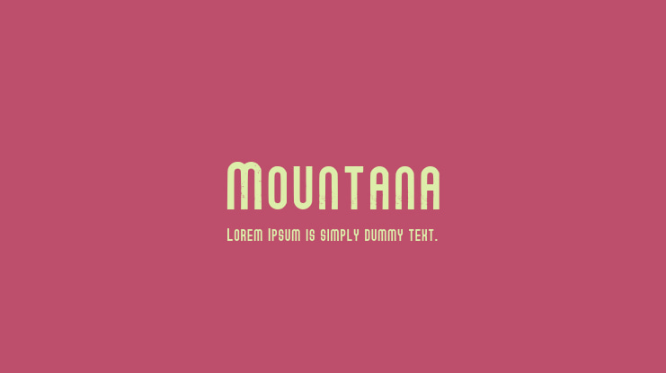 Mountana Font Family