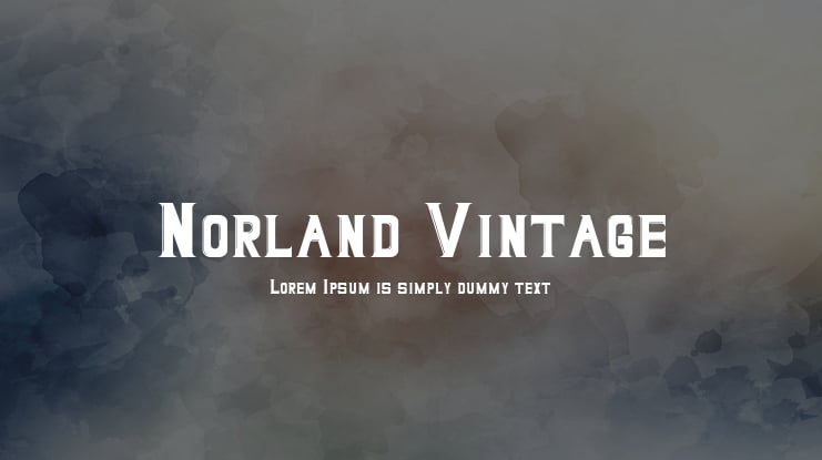 Norland Vintage Font
