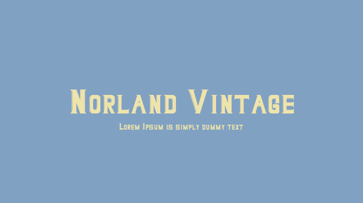 Norland Vintage Font